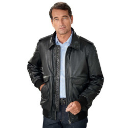 Blouson cuir aviateur