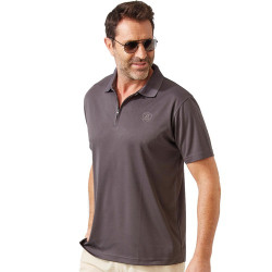 POLO ZIPPÉ CLIMSOFT GRIS