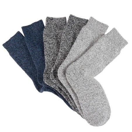 CHAUSSETTES LAINE BOUCLETTE - LES 3 PAIRES