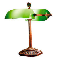 Lampe banquier double...