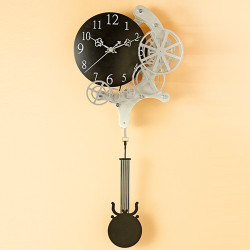 Pendule skeleton black &...