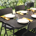 TABLE DE JARDIN "ROTIN"