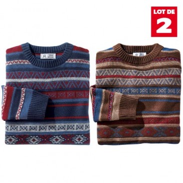 LES 2 PULLS JACQUARD TRADITION