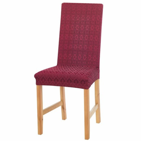 LES 2 COUVRE-CHAISES EXTENSIBLES BORDEAUX