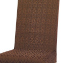 LES 2 COUVRE-CHAISES EXTENSIBLES CHOCOLAT