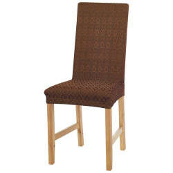 LES 2 COUVRE-CHAISES EXTENSIBLES CHOCOLAT