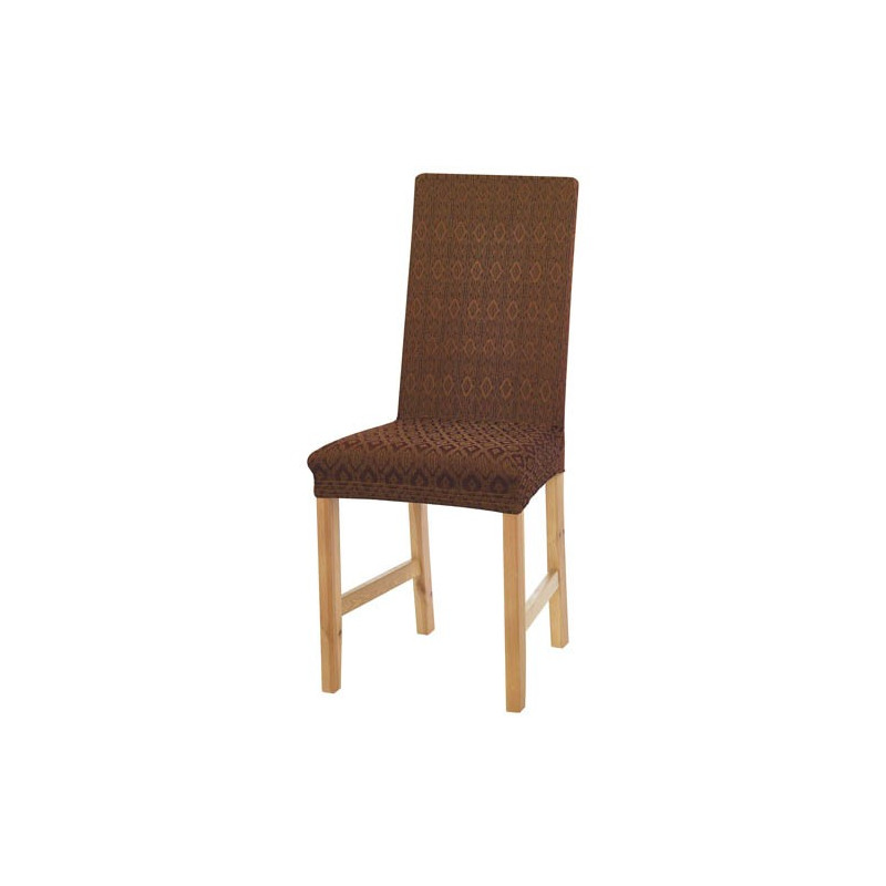 LES 2 COUVRE-CHAISES EXTENSIBLES CHOCOLAT