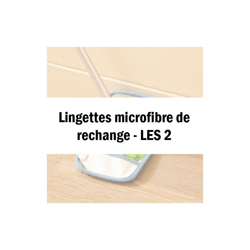 LES 2 LINGETTES MICROFIBRE DE RECHANGE