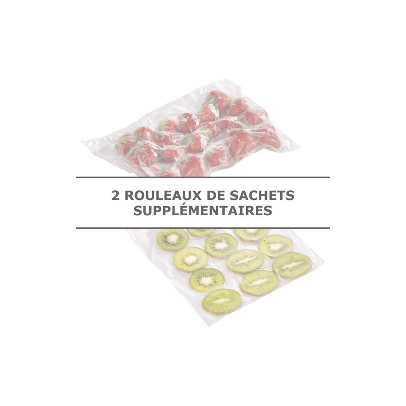 LES 2 ROULEAUX DE SACHETS SUPPLÉMENTAIRES