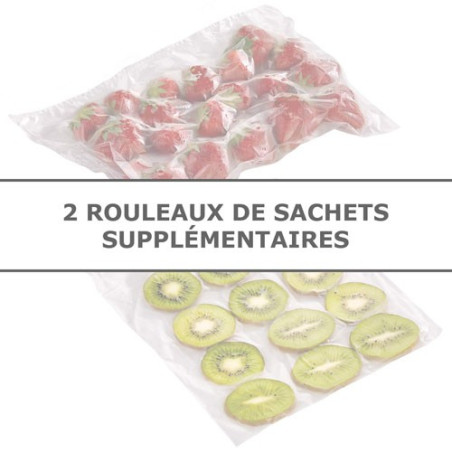 LES 2 ROULEAUX DE SACHETS SUPPLÉMENTAIRES