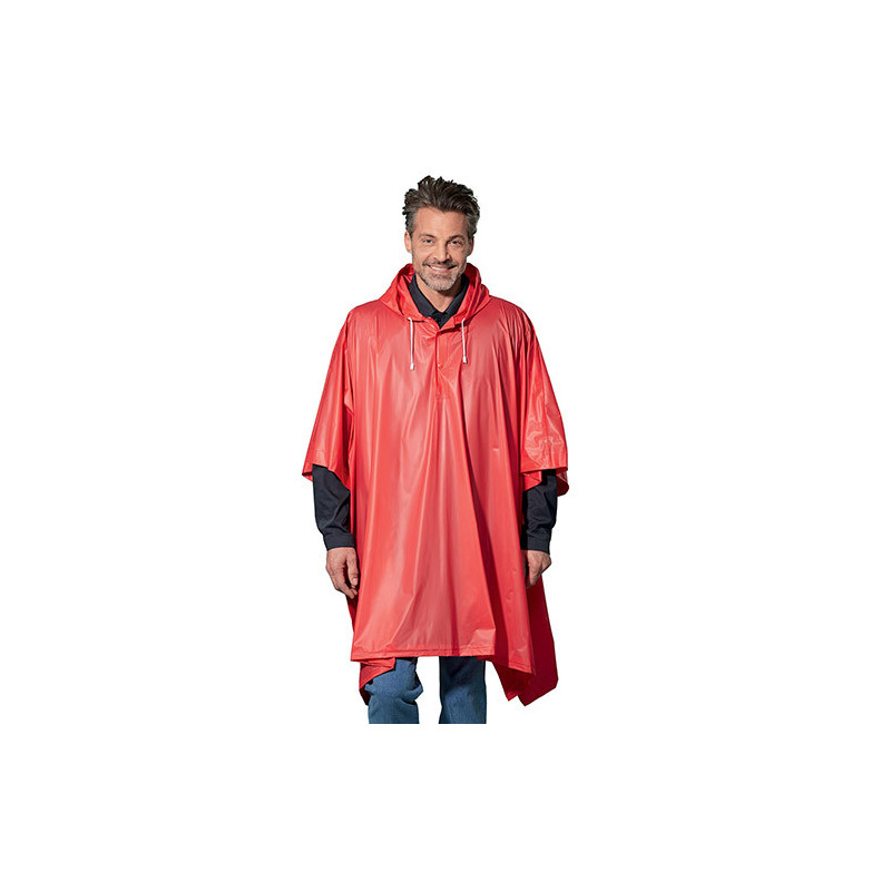 PONCHO DE PLUIE ROUGE