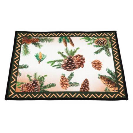 TAPIS POMMES DE PIN (50 x 70 cm)