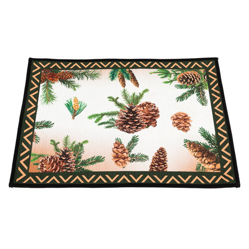 TAPIS POMMES DE PIN (50 x 70 cm)