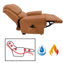 FAUTEUIL-RELEVEUR MASSANT/CHAUFFANT