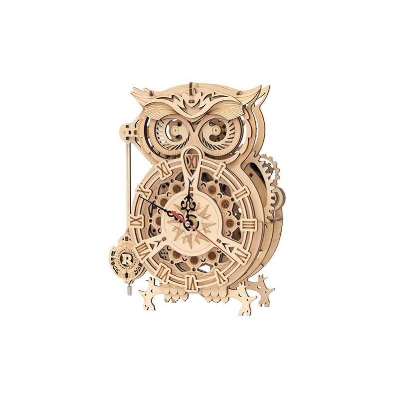 MAQUETTE HORLOGE HIBOU