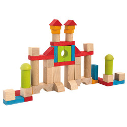 Jeu de construction en bois