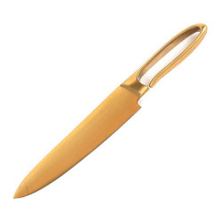 Couteau de chef titanium gold