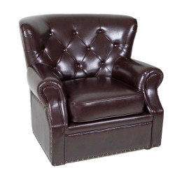 Fauteuil cuir "Chesterfield"