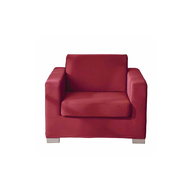 HOUSSE DE FAUTEUIL COLORIS BORDEAUX (90 À 140 CM)