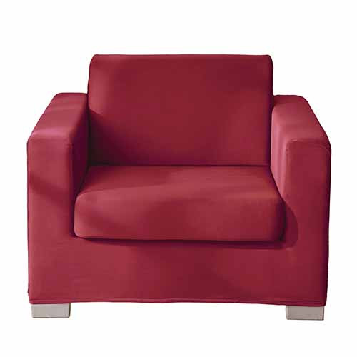 HOUSSE DE FAUTEUIL COLORIS BORDEAUX (90 À 140 CM)