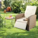 FAUTEUIL INCLINABLE EFFET ROTIN