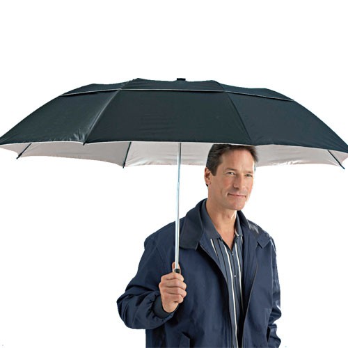 Parapluie tempête STORMaxi aérodynamique - gris