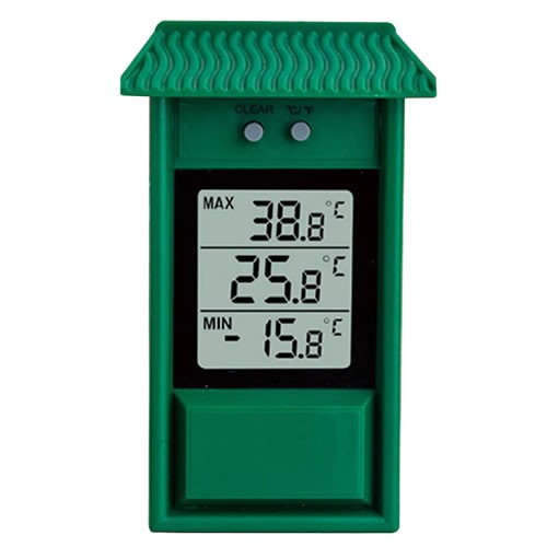 Spear & Jackson 53106 Thermomètre mini maxi digital Vert : :  Commerce, Industrie et Science