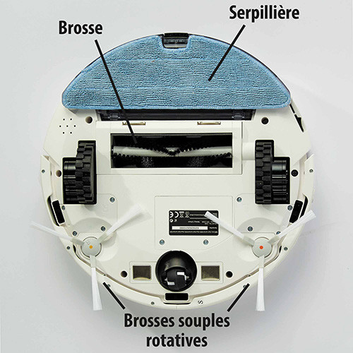 EZICLEAN - Robot aspirateur laveur connecté Aqua Xpert animal S250