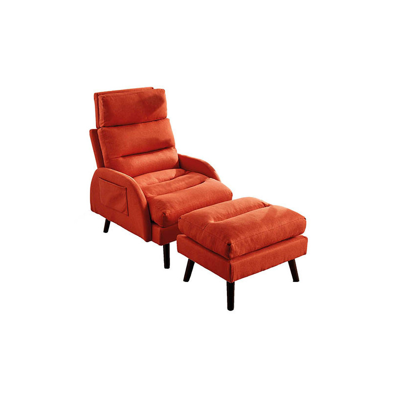 FAUTEUIL INCLINABLE ET REPOSE-PIEDS BILBAO 