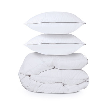 COUETTE PLUMES ET DUVET +  2 OREILLERS