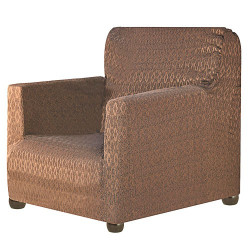 Housse de fauteuil chocolat