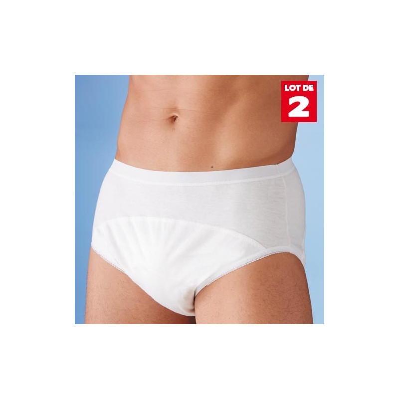 LES 2 SLIPS INCONTINENCE HOMME