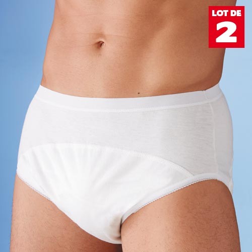 LES 2 SLIPS INCONTINENCE HOMME