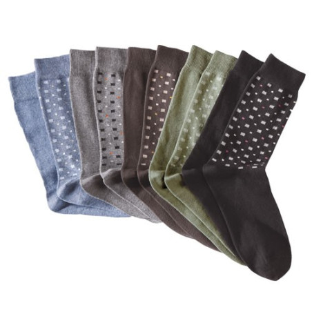 LES 10 PAIRES DE CHAUSSETTES COTON STRETCH