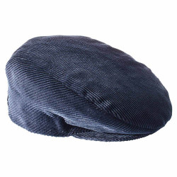 Casquette velours marine